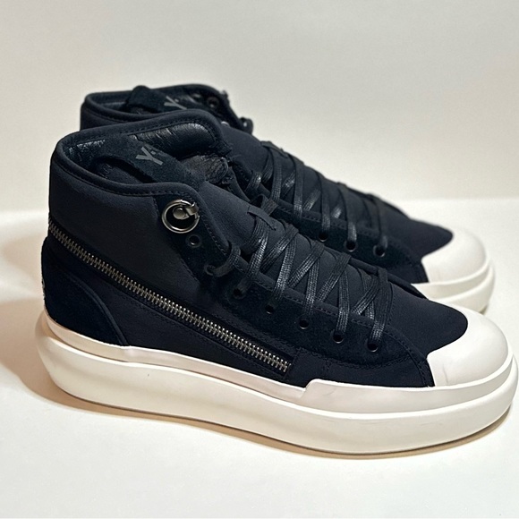 Y-3 AJATU COURT HIGH 'BLACK WHITE' - Picture 1 of 5